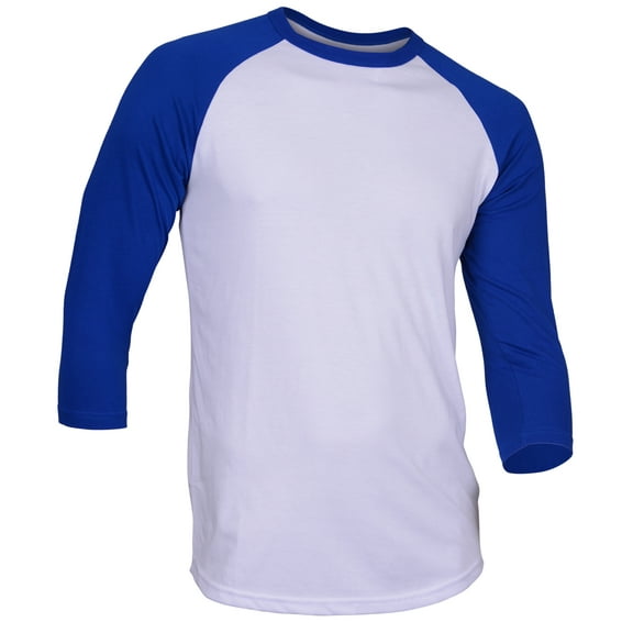 Dream USA Men's Casual 3/4 Sleeve Baseball Tshirt Raglan Jersey Shirt
