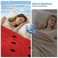 thumbnail image 2 of Watermelon Cooling Blanket, Lightweight Breathable Summer Throw Blanket with Double Sided Cold Effect, Black Polka Dots Green Summer Fruits Picnic Beach Blankets Bed Sheet for Hot Sleepers 40"x60", 2 of 8
