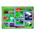 thumbnail image 1 of Furnish My Place Indoor Area Rug for kids - 3 ft. 3 in. x 6 ft. 6 in., Multicolor, City Map Rug with Jute Backing, 1 of 1
