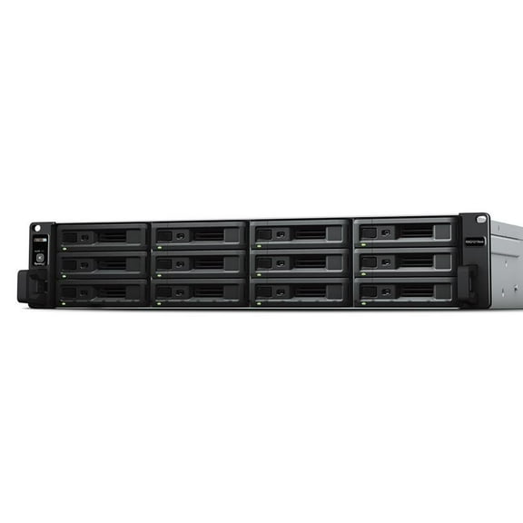 Synology RXD1219SAS Drive Enclosure Serial Attached SCSI (SAS) - Mini-SAS HD Host Interface - 2U Rack-mountable - Hot Swappable Bays - 12 x HDD Supported - 192 TB Total HDD Capacity Supported - 12 ...
