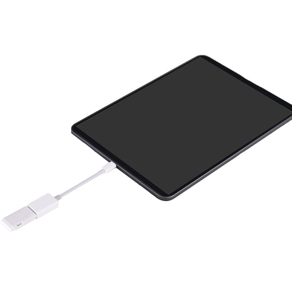 TEHAUX USB A to USB C Adapter White - 1 Pack, Compatible with PC for Fast Data Transfer and Charging, Back to School Essential