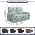 thumbnail image 7 of Jiueut Daisy Flower Pattern Recliner Loveseat Slipcover, Anti Dust Recliner Cover Stretchable Reclining Sofa Chair Covers for Home and Office, 7 of 7
