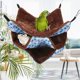 thumbnail image 2 of Hamaca de animales pequeños de 3 capas, hamaca suave y cálida para mascotas, cama colgante para lindo hámster, hurón, loro, conejillo de indias, accesorios de jaula TUNC Sencillez, 2 of 5