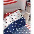 thumbnail image 4 of July 4th Throw Blankets, Red White Blue Soft Fleece Blanket Decorative for Home Sofa Couch Chair Living Bedroom,60x80 Inches, Independence Day Americana Stars, 4 of 6