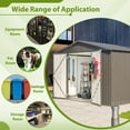 thumbnail image 4 of 10X8 FT Outdoor Storage Shed, All Weather Metal Sheds with Lockable Doors, Tool Shed for Garden, Patio, Backyard, 4 of 5
