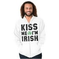 thumbnail image 5 of Kiss Me Im Irish Classic Saint Pattys Zip Up Hoodie Men's Women's Brisco Brands M, 5 of 6