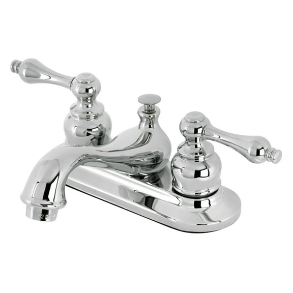 Kingston Brass KB601ALB 4 in. Centerset Bathroom Faucet, Polished Chrome