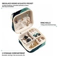 thumbnail image 2 of Christmas Tree Travel Portable Jewelry Organizer: Square Jewelry Box Storage Case and Display for Rings, Earrings, Necklaces, Bracelets, and More - Suitable for Girls and Women, 2 of 6