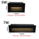 thumbnail image 5 of Lámpara de pared LED regulable de 3 W, 5 W y 7 W, luz de escalera de aluminio, lámpara de paso LED empotrada, lámparas de esquina de pared para caminos, CA 85-265 V, luz de pared CC 12 V, 5 of 5