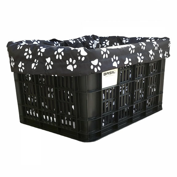 Cruiser Candy Style Up Rear E-Bike Basket Liner Dog Paw Medium