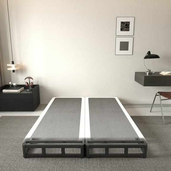 Bedofmine 5" Low Profile Metal Split California King Box Spring with Cover - Easy Assembly and Noise-Free