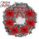 thumbnail image 5 of 12 piezas de flores artificiales con purpurina navideña, decoraciones de flores navideñas de 15 cm, rojo Stcyv, 5 of 5