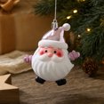thumbnail image 7 of Tyidzon Pink Santa Christmas Ornament, Cute Hanging Doll Decor for Xmas Tree Wall Window Winter Holiday Party, 7 of 7