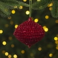 thumbnail image 2 of Northlight 4" Red Glitter Spiral Coiled Wire Onion Finial Christmas Ornament, 2 of 4