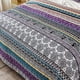 thumbnail image 5 of Juego de edredón WONGS BEDDING, estilo bohemio, tamaño queen, morado, bohemio, 3 unidades, 5 of 7