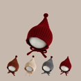 thumbnail image 5 of CPNG Cute and Adorable Knitted Beanie for Babies Cute Ribbed Winter Warm Cover Ears Cap Versatile Wool Pointed Hat and Ear-Covering Hat for Infants, 5 of 6