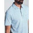 thumbnail image 2 of Faherty Men's Salt Wash Indigo Stripe Short Sleeve Polo Size XX-Large, 2 of 3