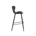 thumbnail image 4 of Home Square Arabella 30" Modern Fabric Barstool in Gray - Set of 3, 4 of 7