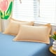 thumbnail image 4 of RFUGUG - Juego de 2 fundas de almohada de satén de algodón percal transpirables - Tejido cepillado ultrasuave para un sueño fresco, hipoalergénico, lavable a máquina, tamaño estándar/queen, juego, 4 of 6