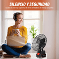 thumbnail image 3 of Ventilador Portátil Recargable Inalámbrico 4.0ah 8-inch 30w Estructura Xtellar Negro, 3 of 3