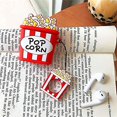 thumbnail image 1 of Estuche de palomitas de maíz para Airpods 1 y 2, funda con un bonito personaje de dibujos animados en 3D, 1 of 3