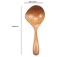 thumbnail image 3 of 4 Piezas de Cuchara de Madera para Sopa, Manejar Largo, Cuchara Grande, Cuchara de Madera, Cuchara para Servir, 3 of 5