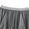 thumbnail image 2 of SWSMCLT Women's Tulle Skirt Long Vintage Pleated Skirt Ruffle High Waist Flowy Grey One Size, 2 of 5