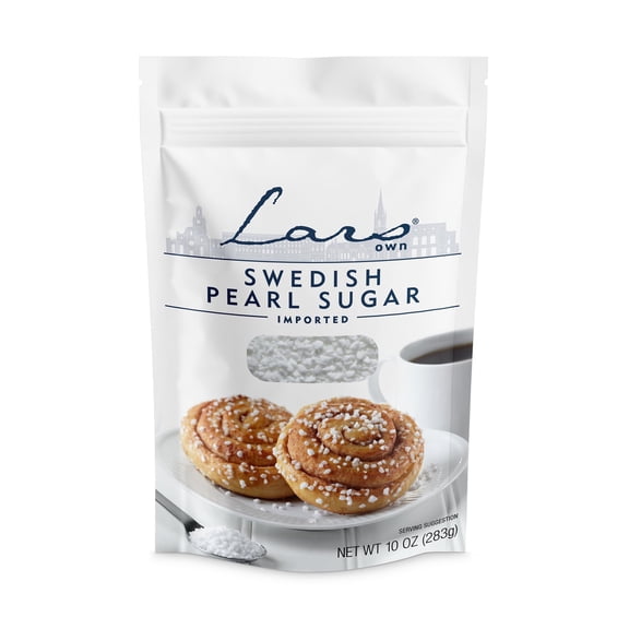 Lars Own Swedish Pearl Sugar 10 oz Resealable Pouch