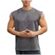 thumbnail image 2 of Camiseta de tirantes de cuello redondo para hombre, color liso, para deportes al aire libre, fitness, tiras finas, transpirable, de poliéster., 2 of 4
