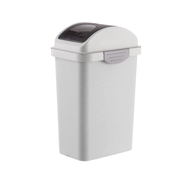 Cubo de basura de lujo con tapa Caja de almacenamiento Cubo de almacenamiento Rectángulo resistente al desgaste Cubo de basura Contenedor de basura L Macarena Cesto de basura