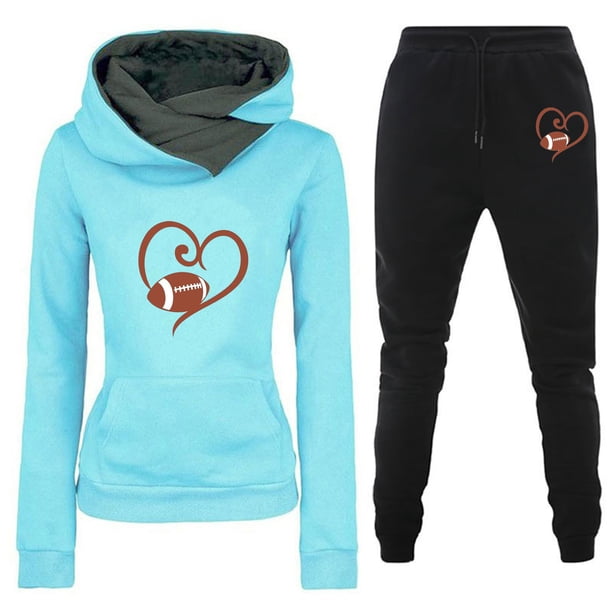 Puntoco Conjuntos de salón de manga de gran tamaño con estampado informal a la moda para mujer, tops y pantalones casuales, trajes de 2 piezas, liquidación Puntoco Puntoco-4449