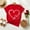 Red(New), variant on PNTUTB Women's Valentine's Day Fashion Print Crew Neck Casual Loose Comfortable Short Sleeve T Shirt