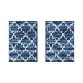 thumbnail image 4 of Better Trends 2-Piece Bathroom Rug Set, 17" x 24", 100% Cotton, Soft, Water Absorbent, Non-Slip Bath Mats, Machine Washable – Ideal for Bathroom Sink, Tub, or Shower Area – Savio Collection - Blue, 4 of 5