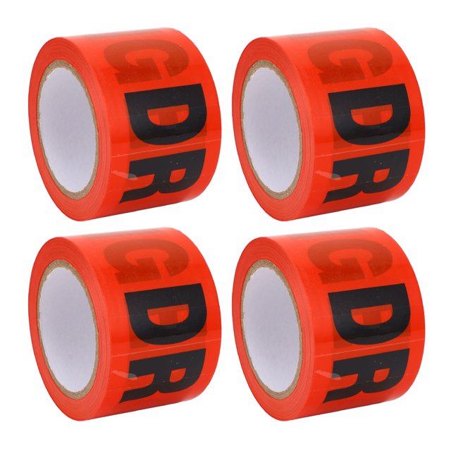 Red Caution Tape, Red Danger Tape High Visibility for Construction Sites Hazardous Areas