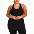 thumbnail image 5 of BUIGTTKLOP Women's Plus Size Athletic Tank Tops Cross Backless Racerback Workout Yoga Running Sleevelss Shirts, 5 of 8