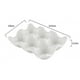 thumbnail image 5 of Plato de cerámica para huevos, cocina, restaurante, nevera, almacenamiento y huevos cocinables, caja decorativa de porcelana, 6 soportes para huevos de celosía, 5 of 5