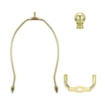 thumbnail image 4 of Uxcell 8.35 inch Lamp Harp Kit with Finial Lamp Shade Holder Gold Tone, 1 Set, 4 of 6