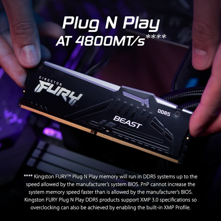 Kingston FURY Beast RGB 32GB Gaming RAM for PC, 6000MT/s Kingston FURY Beast RGB 32GB Gaming RAM for PC, 6000MT/s