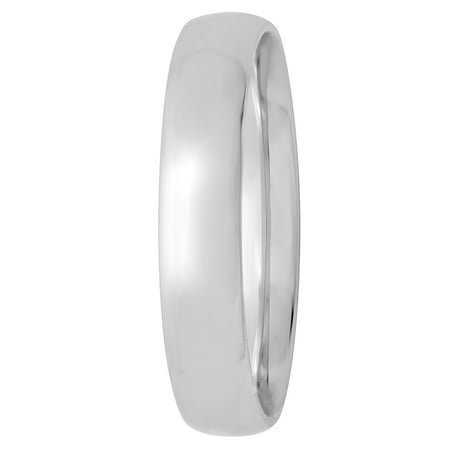 Men's High-Polish Sterling Silver Ring, 4mm