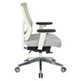 thumbnail image 5 of Pro Grid Gray Mesh Fabric Mid Back Chair with 2-Way Adjustable Arms, 5 of 5