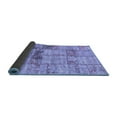 thumbnail image 2 of Ahgly Company Indoor Round Patchwork Blue Transitional Area Rugs, 4' Round, 2 of 4