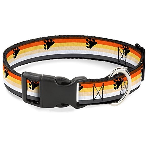 Buckle-Down Flag Asexual Black Gray White Purple Plastic Clip Collar