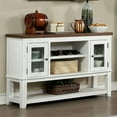 thumbnail image 3 of Furniture of America Muschamp Solid Wood Multi-Storage Server in Gray, 3 of 5