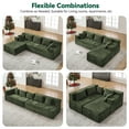 thumbnail image 3 of Behost 105" Modular Sectional Sofa for Living Room, L Shaped Chenille Cloud Couch Sleeper Bed, Green, 3 of 9
