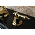 thumbnail image 3 of Kingston Brass KS4462NL Naples Widespread Lavatory Faucet, Polished Brass, 3 of 3