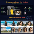 thumbnail image 3 of Blackview Unlocked Rugged Phone with Camping Light, 15000mAh 18GB+256GB 50MP+32MP+20MP Night Vision Camera, 6.67" Android 14 Rugged Smartphone, Glove Mode/NFC/Fingerprint, 3 of 11