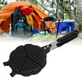 thumbnail image 3 of LAZIOEGR 5.9in Portable Mini Waffle & Sandwich Maker – Aluminum Alloy, Non‑Stick, Easy‑Clean, Multi‑Functional Cooking Pan, 3 of 8