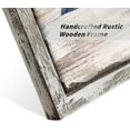 thumbnail image 3 of Leaves Wooden Wall Art Plant: Natural Botanical Print on Rustic Wood Artworks Painting Framed for Dinging Room (16"x16"x3 panels), 3 of 6