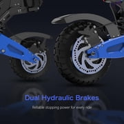 RD2 Off-Road Electric Scooter for Adults, 5000W Dual Motor, 60V 25Ah, Up to 50 MPH, 55 Miles Long Range, 10.5 Pneumatic Tires, Foldable Commuter E-Scooter