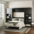 thumbnail image 2 of Pemberly Row Modern Full Wall Bed Cabinet Bundle in Black Oak, 2 of 15